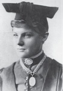 A black and white photograph of Dagmar Berne, circa 1890